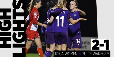 Embedded thumbnail for Highlights: RSCA Women - Zulte Waregem