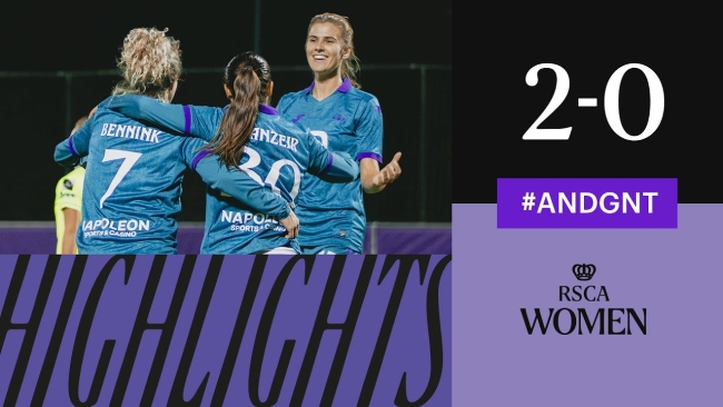 Embedded thumbnail for HIGHLIGHTS CUP: RSCA Women - KAA Gent